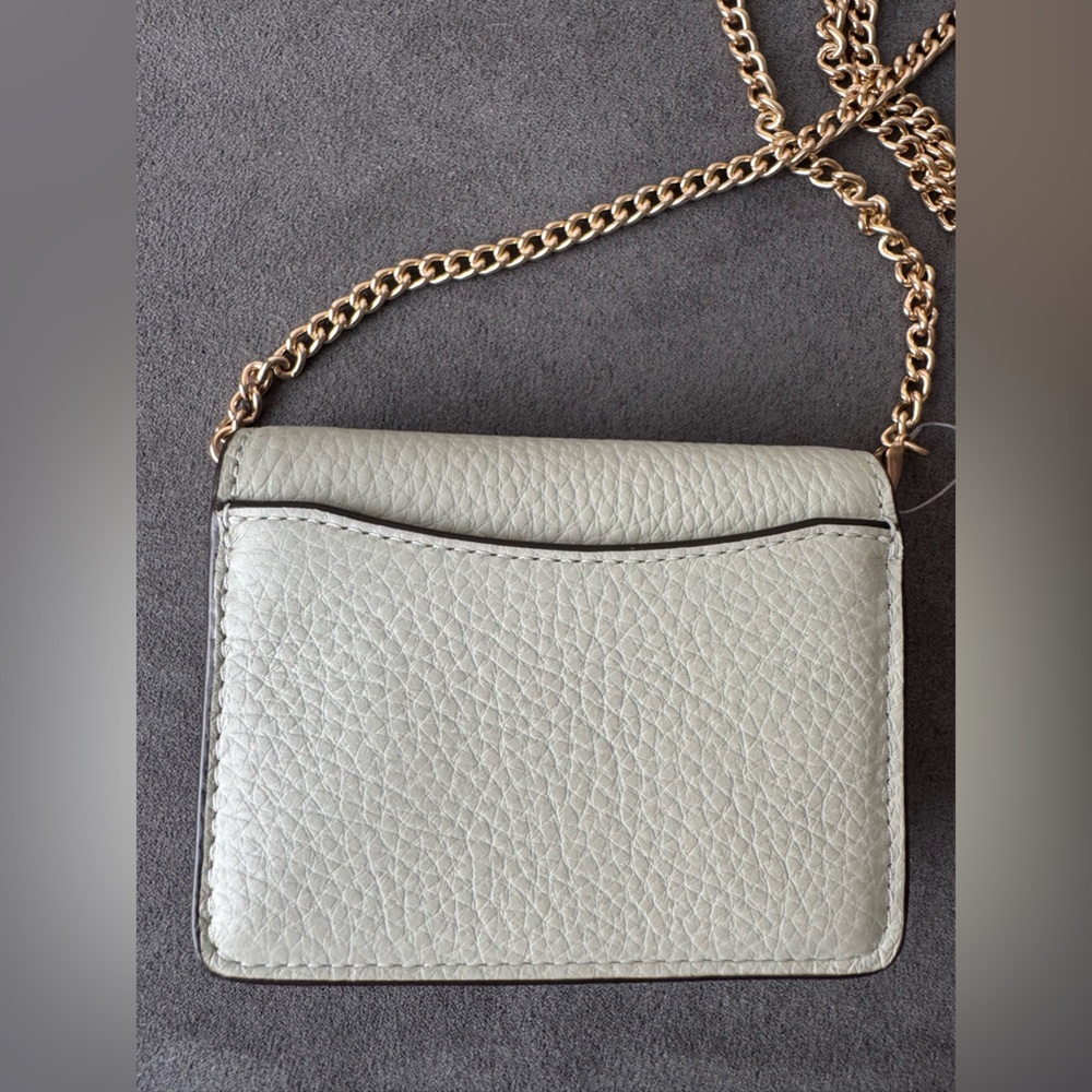 Coach Mint Green Mini Wallet with Gold Chain NWT - Picture 2 of 9